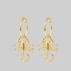 CLASSICS NOXIOUS. Scorpion Hoop Earrings - Gold