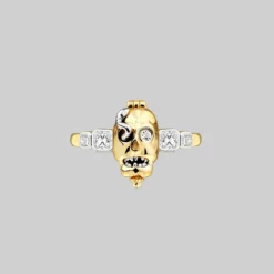 CLASSICS Rings REVENANT. Skull Poison Box Ring - Gold