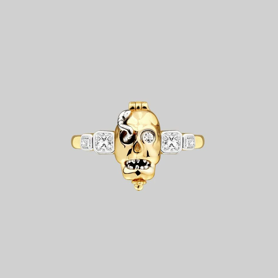 CLASSICS Rings REVENANT. Skull Poison Box Ring - Gold 1 CLASSICS Rings REVENANT. Skull Poison Box Ring - Gold