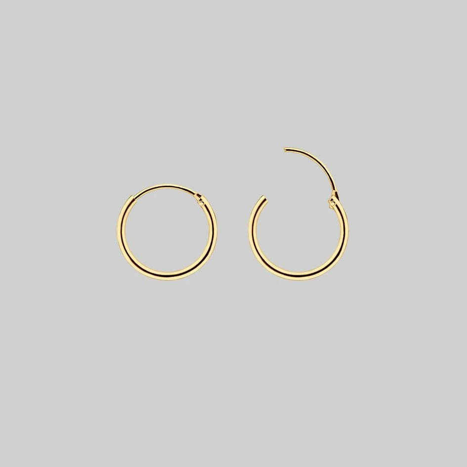 CLASSICS BETRAYAL. Cubic Zirconia Dagger Hoop Earrings - Gold 4 CLASSICS BETRAYAL. Cubic Zirconia Dagger Hoop Earrings - Gold