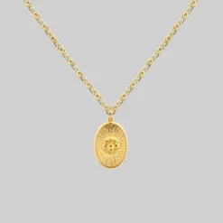 CLASSICS Necklaces & Chains DAWN. Symbolic Sun Face Necklace - Gold
