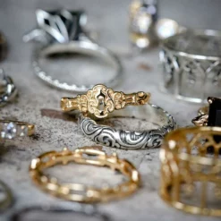 CLASSICS Rings NO KEY. Door Lock Ring - Gold