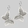 CLASSICS NEW DAWN. Huge Butterfly Hoop Earrings - Silver