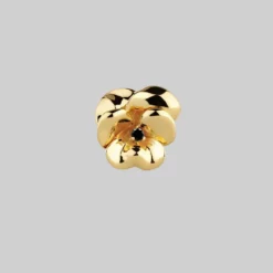 End Of Line HARMONY. Pansy Flower Stud Earring - Gold Earrings 10 End Of Line HARMONY. Pansy Flower Stud Earring - Gold Earrings