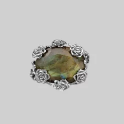 CLASSICS UTOPIA. Silver & Labradorite Roses Ring
