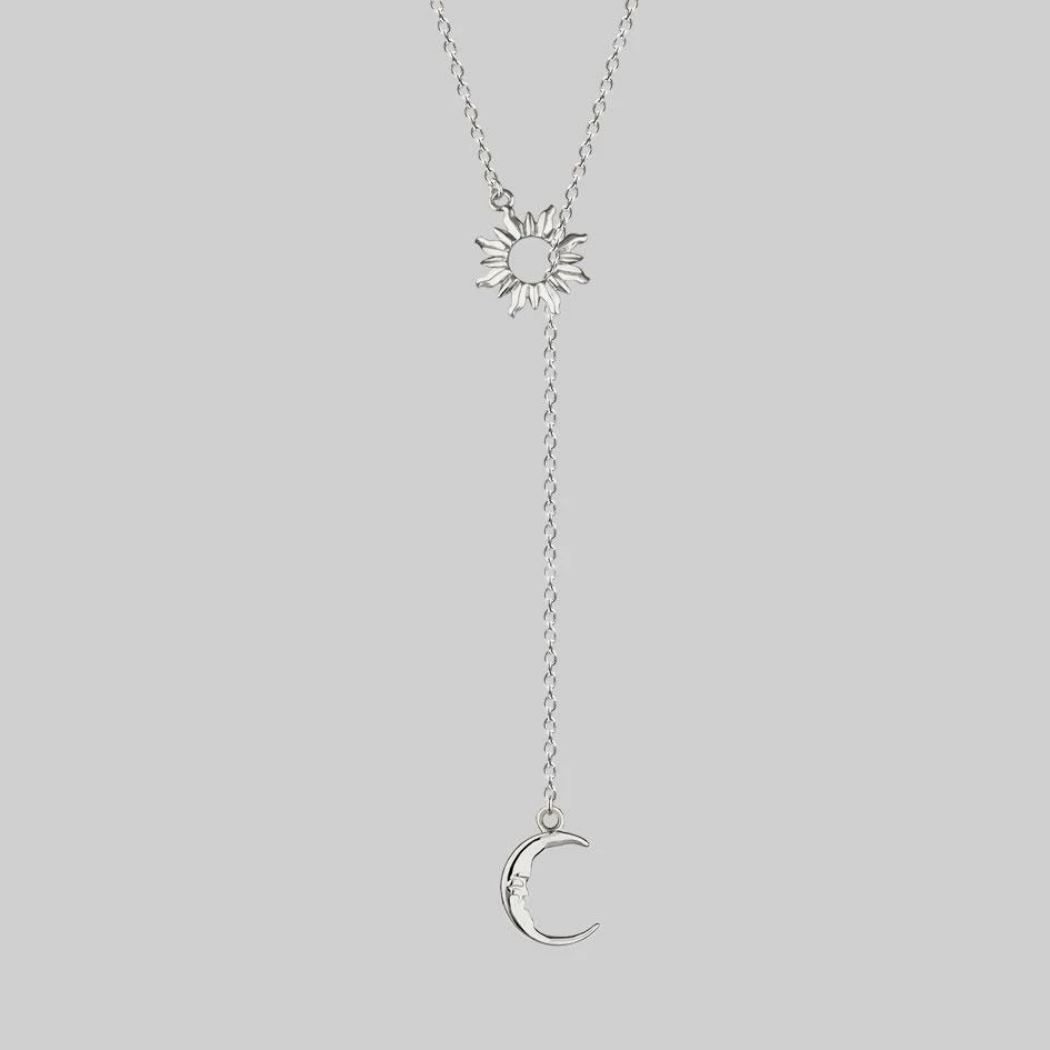 CLASSICS Necklaces & Chains SOLSTICE. Sun & Moon Lariat Necklace - Silver 1 CLASSICS Necklaces & Chains SOLSTICE. Sun & Moon Lariat Necklace - Silver