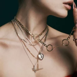 End Of Line Necklaces & Chains The T-Bar Chain - Gold