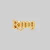 End Of Line King Word Ring - Gold Rings