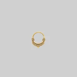 CLASSICS ANNORA MINI. Gold Tibetan Septum Ring - Piercing