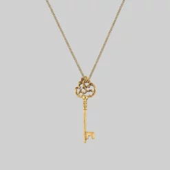 CLASSICS VERONA. Skeleton Key Necklace - Gold Necklaces & Chains