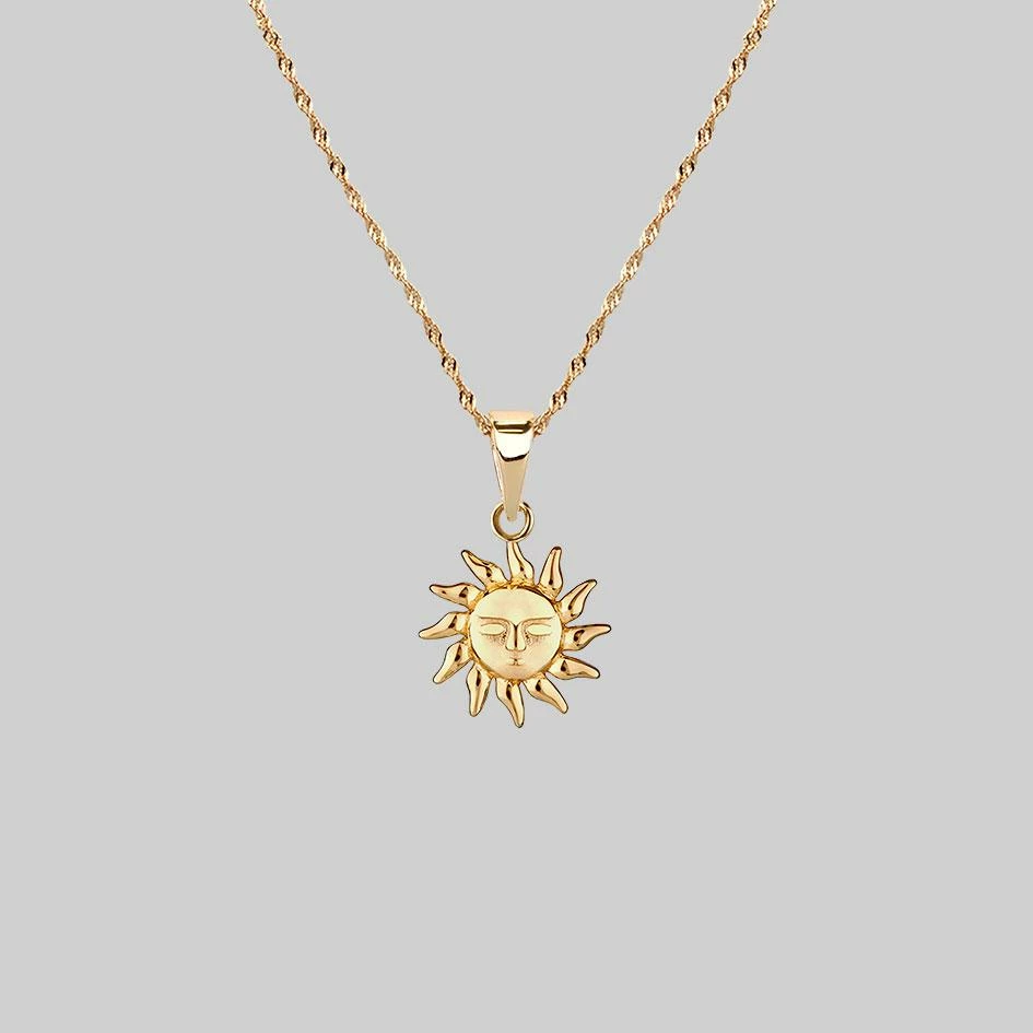 CLASSICS ELIN. Sun & Moon Layering Necklaces - Gold Necklaces & Chains 3 CLASSICS ELIN. Sun & Moon Layering Necklaces - Gold Necklaces & Chains