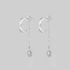 CLASSICS DAWN. Man In The Moon & Star Earrings - Silver