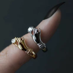 CLASSICS MILDRED. Disembodied Hand Silver Ring