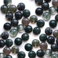 CLASSICS Necklaces & Chains DARK BLOOM. Green Moss Choker - Silver