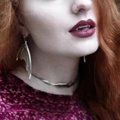 CLASSICS LILITH. Silver Bat Choker Necklaces & Chains