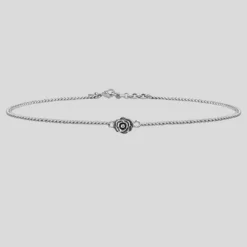 CLASSICS Necklaces & Chains MAE. Little Rose Silver Chain Choker