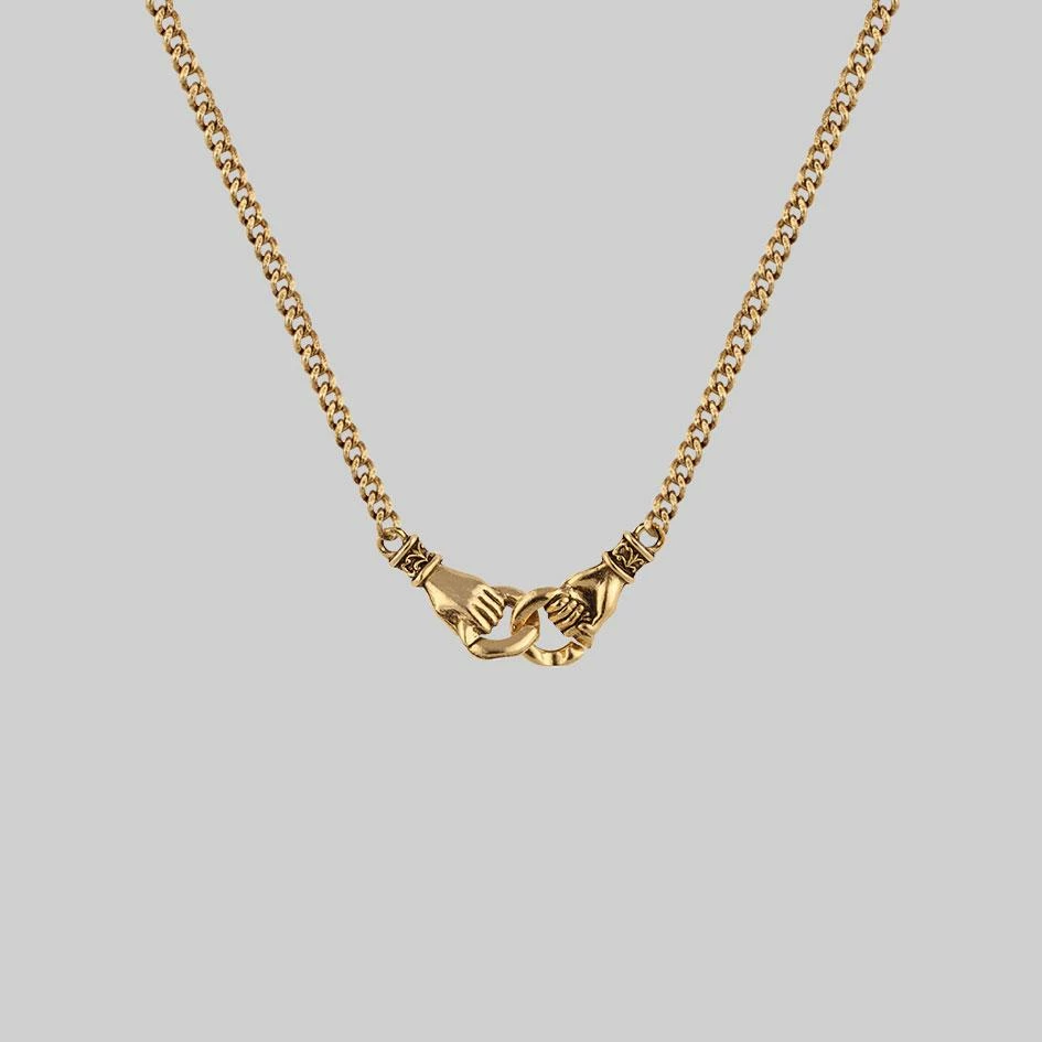 CLASSICS Necklaces & Chains UNITY. Linking Hands Necklace - Gold 4 CLASSICS Necklaces & Chains UNITY. Linking Hands Necklace - Gold