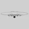 CLASSICS DARK BLOOM. Onyx Choker - Silver