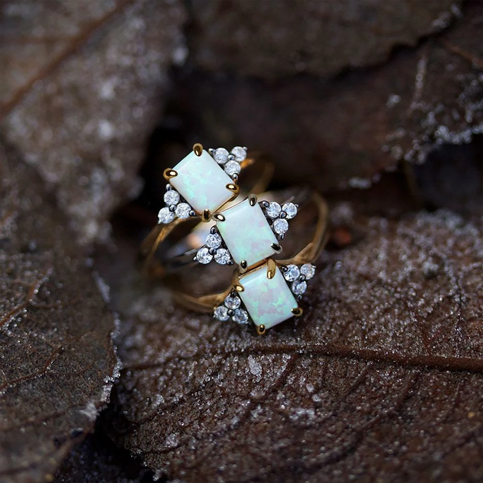 CLASSICS Rings APHRODITE. Opal Gold Ring 2 CLASSICS Rings APHRODITE. Opal Gold Ring