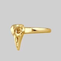 CLASSICS Rings MERLA. Gold Raven Skull Ring
