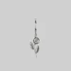 CLASSICS Earrings REVOLT. Rose Charm Sterling Silver Single Earring