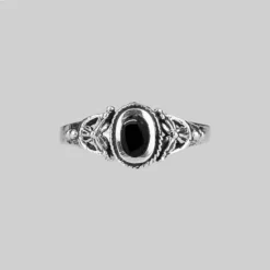 CLASSICS DARK SOUL. Detailed Onyx Silver Ring