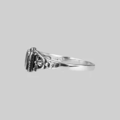 CLASSICS DARK SOUL. Detailed Onyx Silver Ring