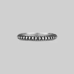 CLASSICS Rings EAST. Dotted Band Silver Ring