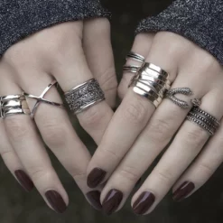 CLASSICS MERCY. Eagle Claw Silver Wrap Ring Rings