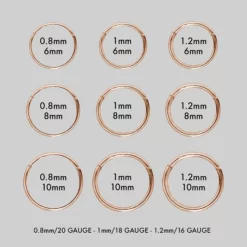 CLASSICS SASHA. Rose Gold Clicker Ring