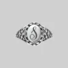 CLASSICS DARK GARDEN. Ornate Initial Ring (N - Z)