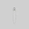CLASSICS SOLENE. Safety Pin Single Earring - Silver