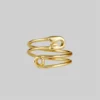 CLASSICS Rings SOLENE. Safety Pin Wrap Ring - Gold