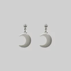 End Of Line AYSU. Mini Moon Earrings - Silver