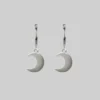 CLASSICS AYSU. Mini Moon Hoop Earrings - Silver