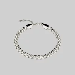 End Of Line REGARD. Cross Link Chunky Chain Bracelet - Silver Bracelets