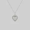 CLASSICS MY DARLING. Heart & Cubic Zirconia Necklace - Silver Necklaces & Chains