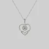 CLASSICS APRIL. Sunflower Heart Necklace - Silver