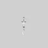 CLASSICS MOONLIGHT. Opal Moon Clicker Hoop Earrings - Silver