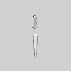 CLASSICS TORN. Short Dagger Single Earring - Silver Earrings
