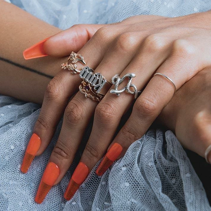 End Of Line King Word Ring - Gold Rings 2 End Of Line King Word Ring - Gold Rings