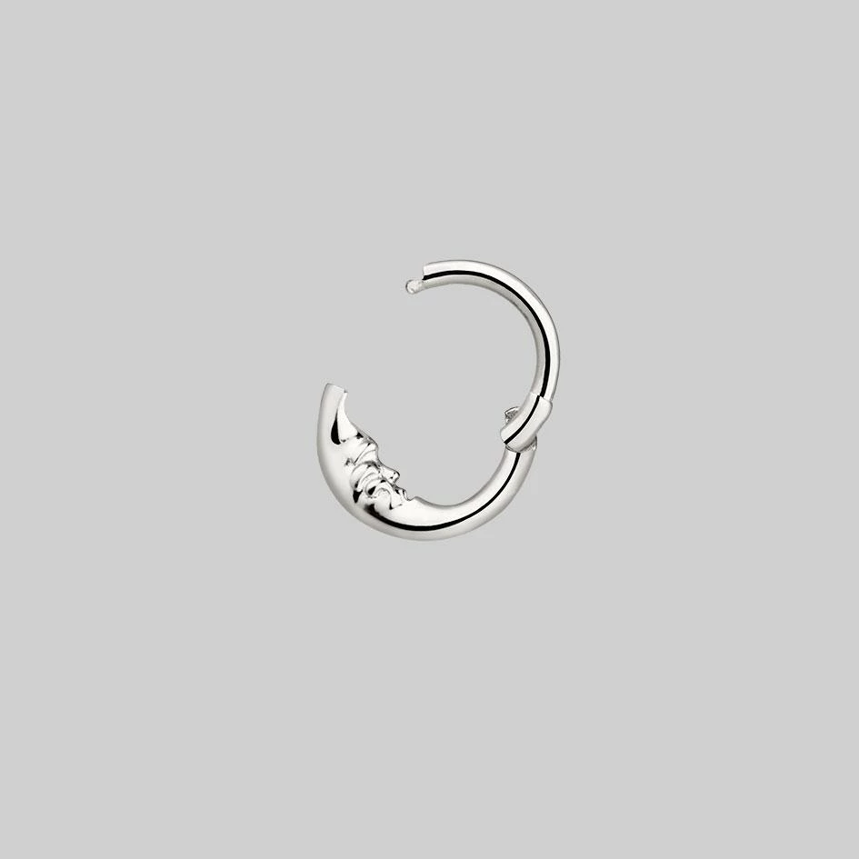 CLASSICS MAN IN THE MOON. Silver Clicker Ring - Septum 3 CLASSICS MAN IN THE MOON. Silver Clicker Ring - Septum