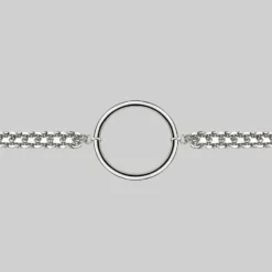 CLASSICS Necklaces & Chains PARADOX. Oversized Ring Chain Choker - Silver