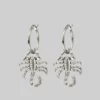CLASSICS NOXIOUS. Scorpion Hoop Earrings - Silver