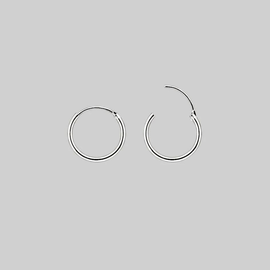 CLASSICS ELIN. Sun & Moon Hoop Earrings - Silver 6 CLASSICS ELIN. Sun & Moon Hoop Earrings - Silver