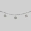 End Of Line LUMI. Sun Face Multi Charm Collar Necklace - Silver Necklaces & Chains