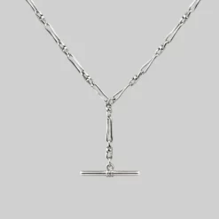 CLASSICS ARAEL. Twisted Figaro T-Bar Chain - Silver