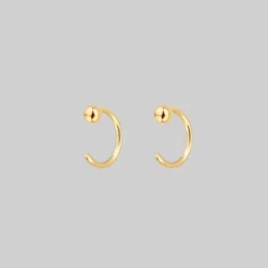 CLASSICS Ball Huggie Hoop Earrings - Gold
