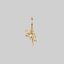CLASSICS Cupid & Psyche Lovers Hoop Earrings - Gold