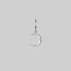 CLASSICS ELIN. Sun & Moon Hoop Earrings - Silver 11 CLASSICS ELIN. Sun & Moon Hoop Earrings - Silver